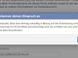 Wichtig: Widerspruch gegen Datennutzung bei Facebook & Instagram einlegen