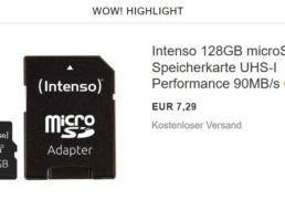 Ebay: Micro-SDXC mit 128 GByte für 7,29 Euro