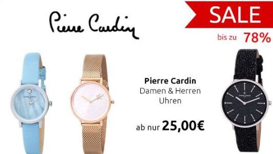 Pierre Cardin: Armbanduhren ab 25 Euro bei Outlet46
