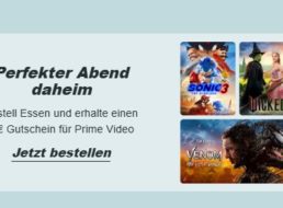 Gratis: Prime-Video-Gutschein über 5 Euro via Lieferando