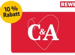 Rewe: 10 Prozent Rabatt auf die C&A-Geschenkekarte