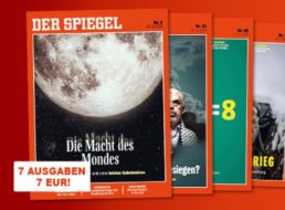 Der Spiegel: 7 Ausgaben für 7 Euro frei Haus