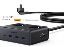 Ugreen: Steckdosenleiste mit vier Schnelllade-Ports für 17,88 Euro