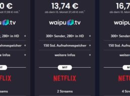 Netflix: Ab 9 Euro zusammen mit Waipu.tv