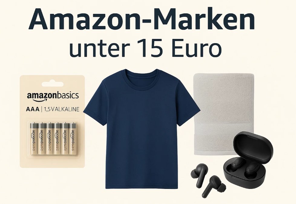 Amazon: Eigenmarken unter 15 Euro, teils über 30 Prozent Rabatt