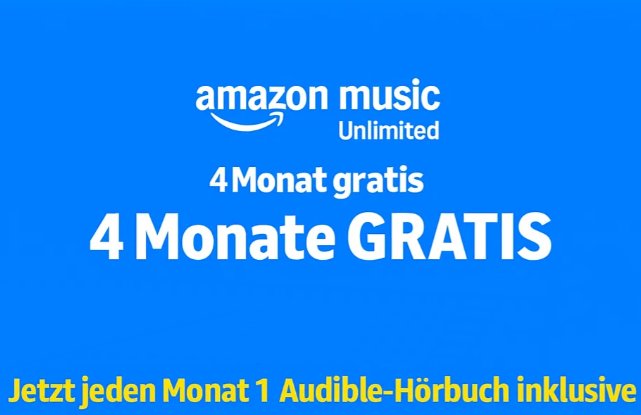 Knaller: Audible jetzt in Amazon Music integriert, 4 Monate gratis