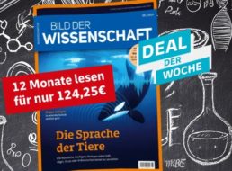 „Bild der Wissenschaft“: Jahresabo für 124,25 Euro mit Prämie über 120 Euro