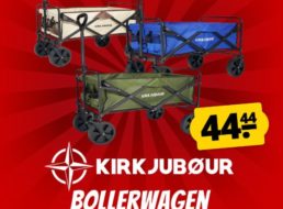 Sportspar: Faltbarer Bollerwagen mit 110 KG Tragkraft für 44,44 Euro