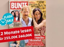 Bunte: Jahresabo für 255 Euro mit Prämie über 220 Euro