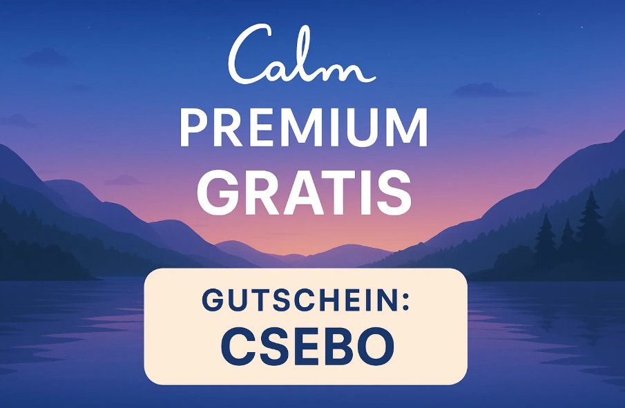 Gratis: Meditations-App "Calm Premium" für kurze Zeit kostenlos