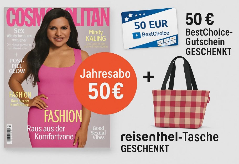 Gratis: reisenthel-Kühltasche zum Cosmopolitan-Abo mit 50-Euro-Gutschein