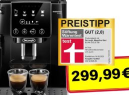 Amazon: Gut getestete Einsteiger-Kaffeemaschine von De’Longhi für 299,99 Euro