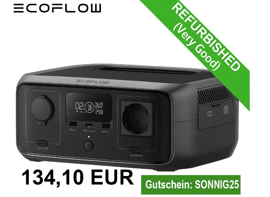 Ebay: Ecoflow River 3 als B-Ware für 134,10 Euro
