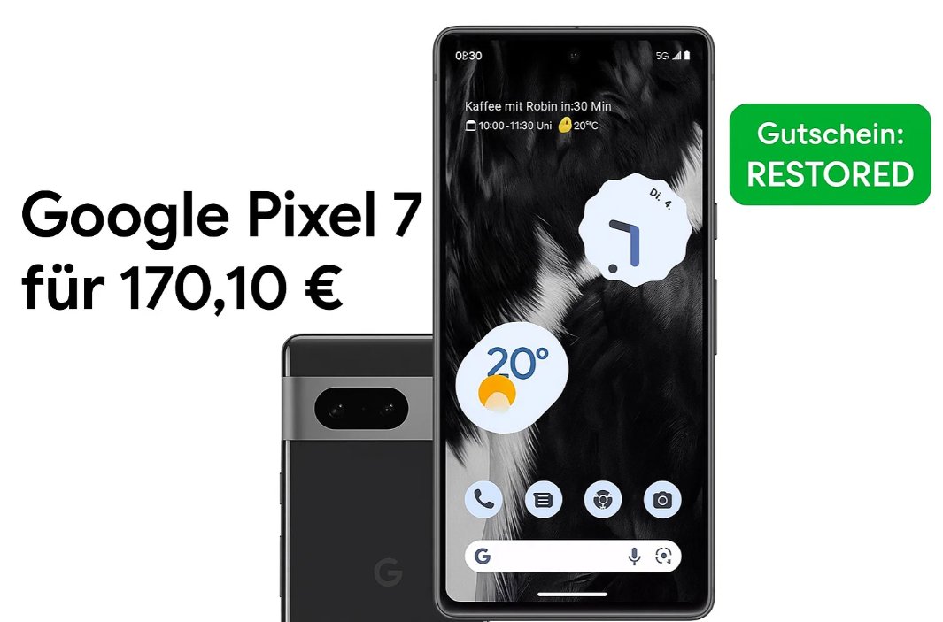 Ebay: Pixel 7 als B-Ware für 170,10 Euro frei Haus