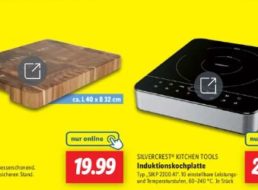 Lidl: Induktionskochplatte mit 2200 Watt für 29,99 Euro