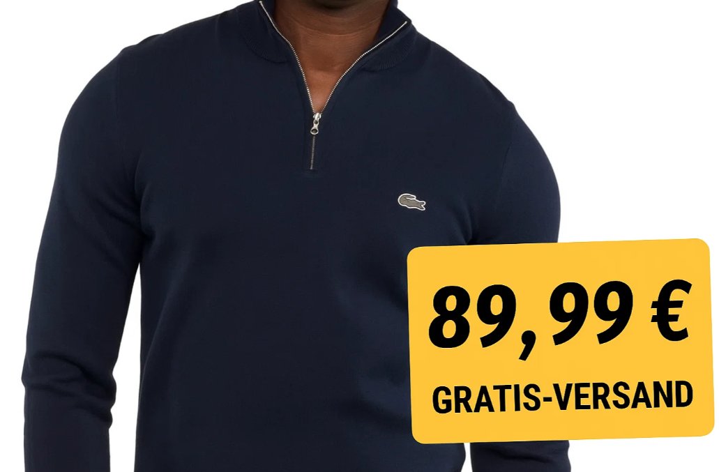 Lacoste: Pullover und Troyer bei Outlet46 mit Rabatt