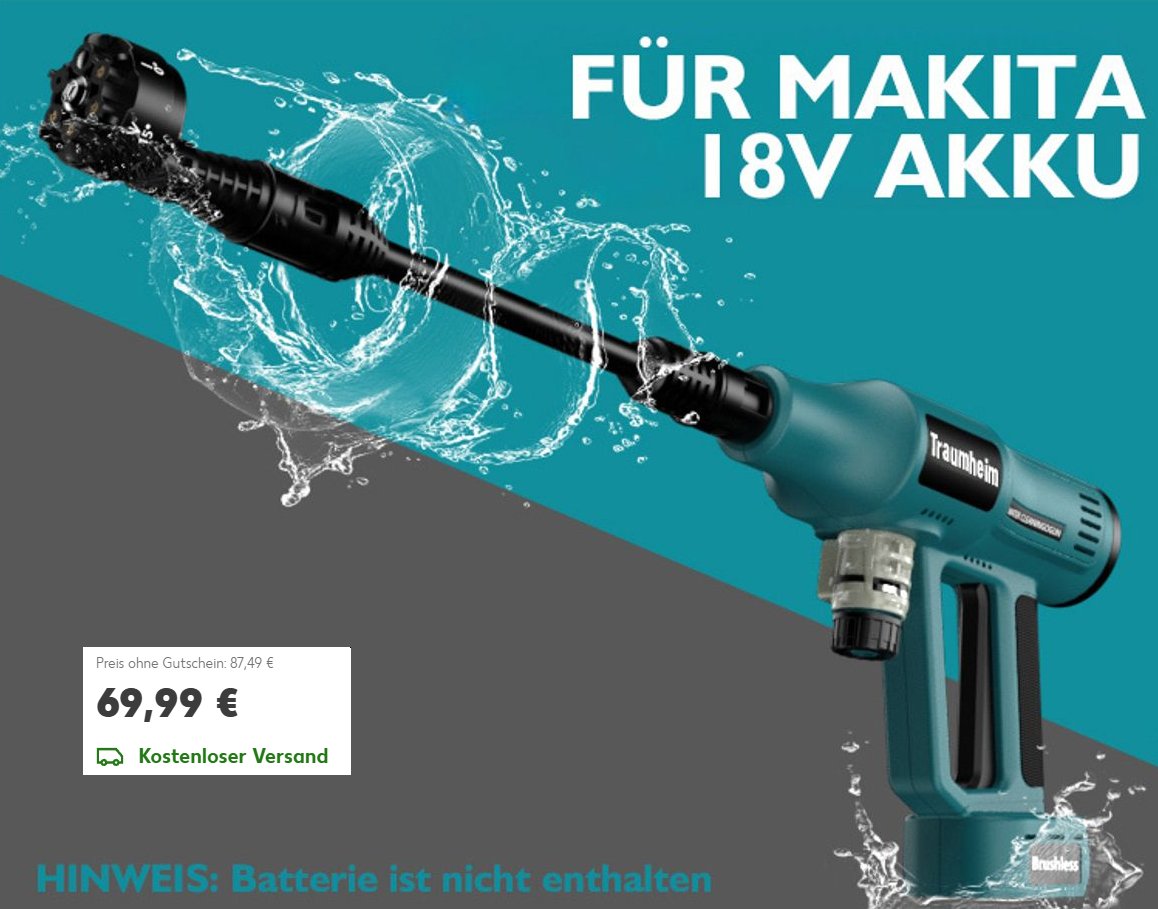 Kaufland: Mobiler Hochdruckreiniger für 69,99 Euro