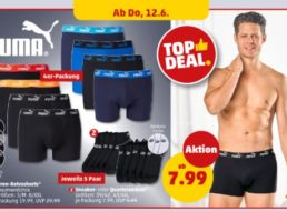 Penny: Puma-Boxershorts und -Socken mit Rabatt