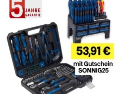 Scheppach: Werkzeugkoffer und Schraubendreherset für zusammen 53,91 Euro