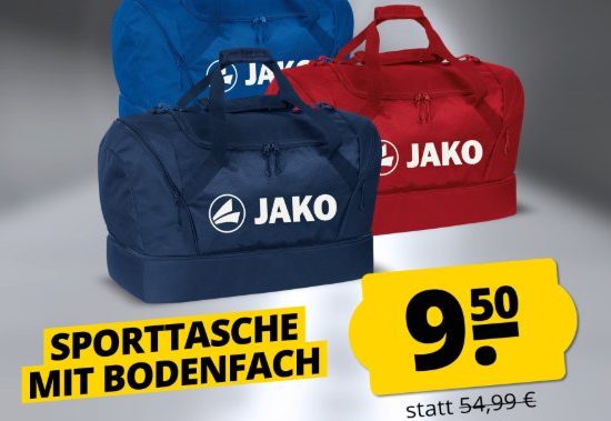 Sportspar: Jako-O-Sporrtasche mit Bodenfach für 9,50 Euro