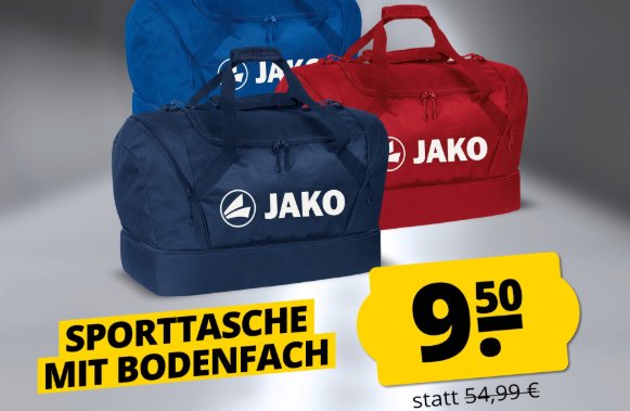 Sportspar: Jako-O-Sporrtasche mit Bodenfach für 9,50 Euro