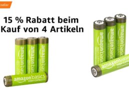 Amazon: Akkus, Kabel und mehr mit 15 Prozent Prime-Rabatt