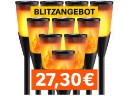 Blitzangebot: 10er-Pack Solarfackeln für 27,30 Euro