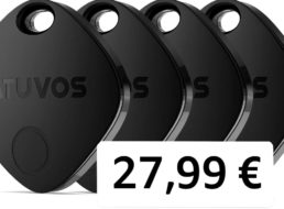 Atuvos: Air Tag Schlüsselfinder im Viererpack für 27,99 Euro