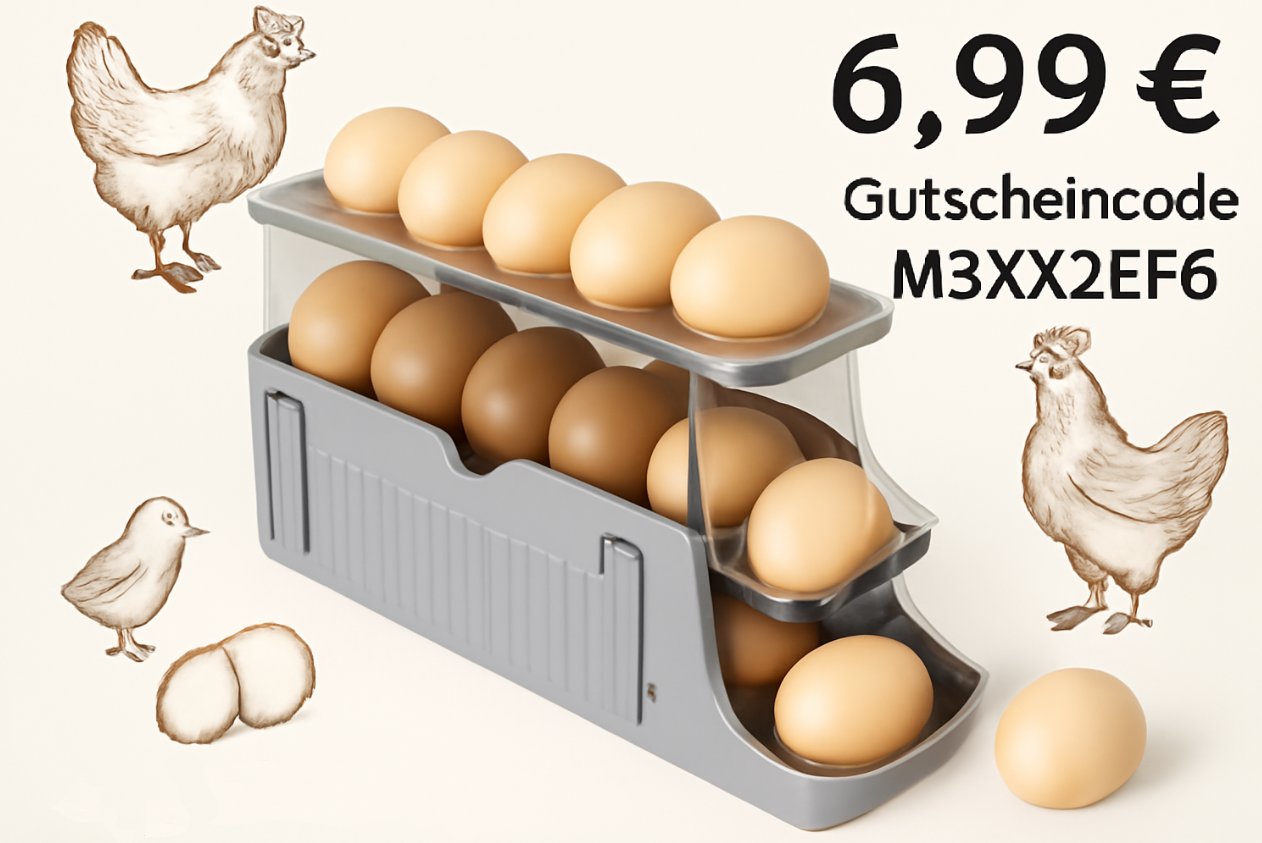 Amazon: Kühlschrank-Eierspender für 6,99 Euro