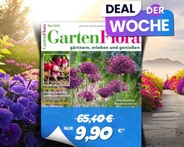 Gartenflora: Jahresabo für 9,90 statt 65,40 Euro