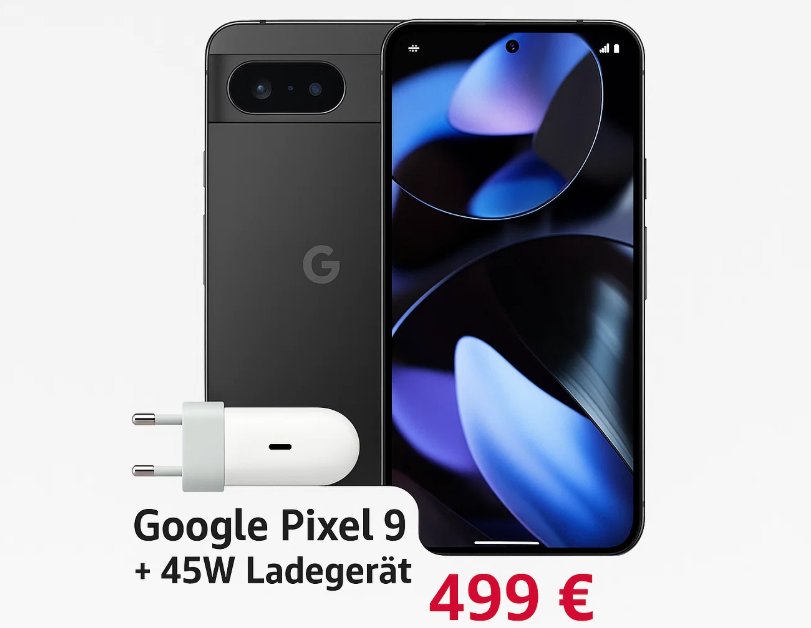 Amazon: Google Pixel 9 für 499 Euro frei Haus