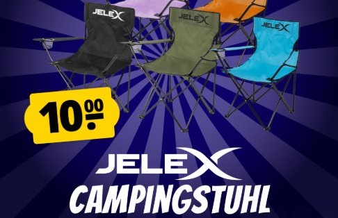 Sportspar: Jelex Campingstuhl für 10 Euro