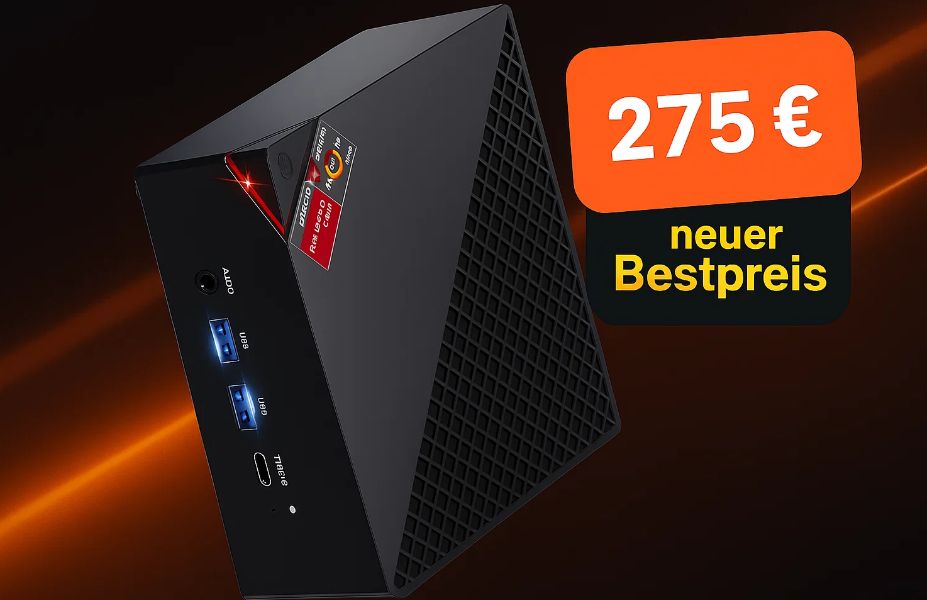Exklusiv: Mini-PC mit Windows 11 Pro und 512 GByte SSD für 275 Euro