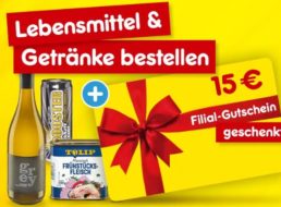 Gratis: Netto-Gutschein über 15 Euro zur Bestellung über 100 Euro