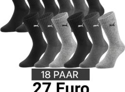 Puma: Sportsocken im 12er-Pack für 27 Euro