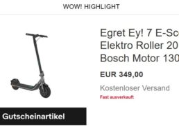 B-Ware: „Egret Ey! 7 E-Scooter“ für 314,10 Euro frei Haus