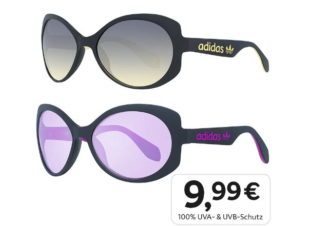 Adidas: Sonnenbrillen für 9,99 Euro bei Outlet46