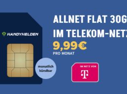 Handyhelden: 30 GByte 5G im Telekom-Netz für 9,99 Euro
