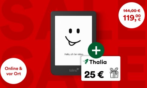 Thalia: Tolino zu Bestpreisen mit Gutschein obendrauf