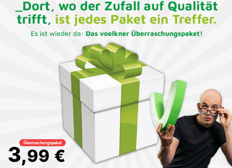 Völkner: Überraschungspaket für 3,99 Euro wieder da