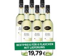 Feinkost Käfer: Pinot Grigio im 6er-Pack für 19,79 Euro frei Haus