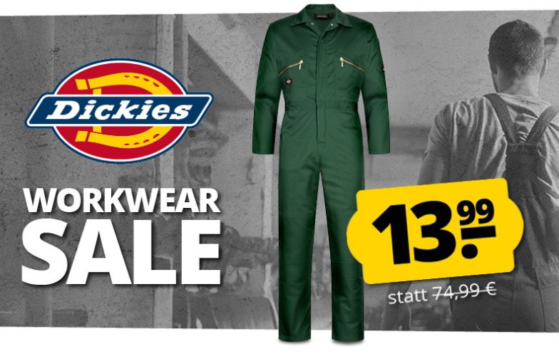 Amazon: Workwear von Dickies ab 3,99 Euro