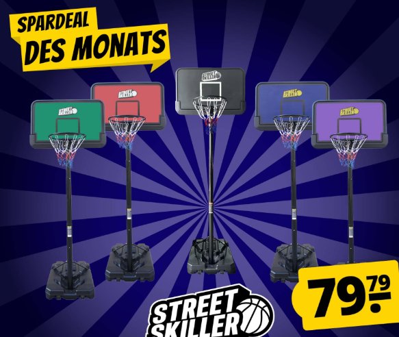 Sportspar: Basketballkorb zum Bestpreis von 79,79 Euro frei Haus
