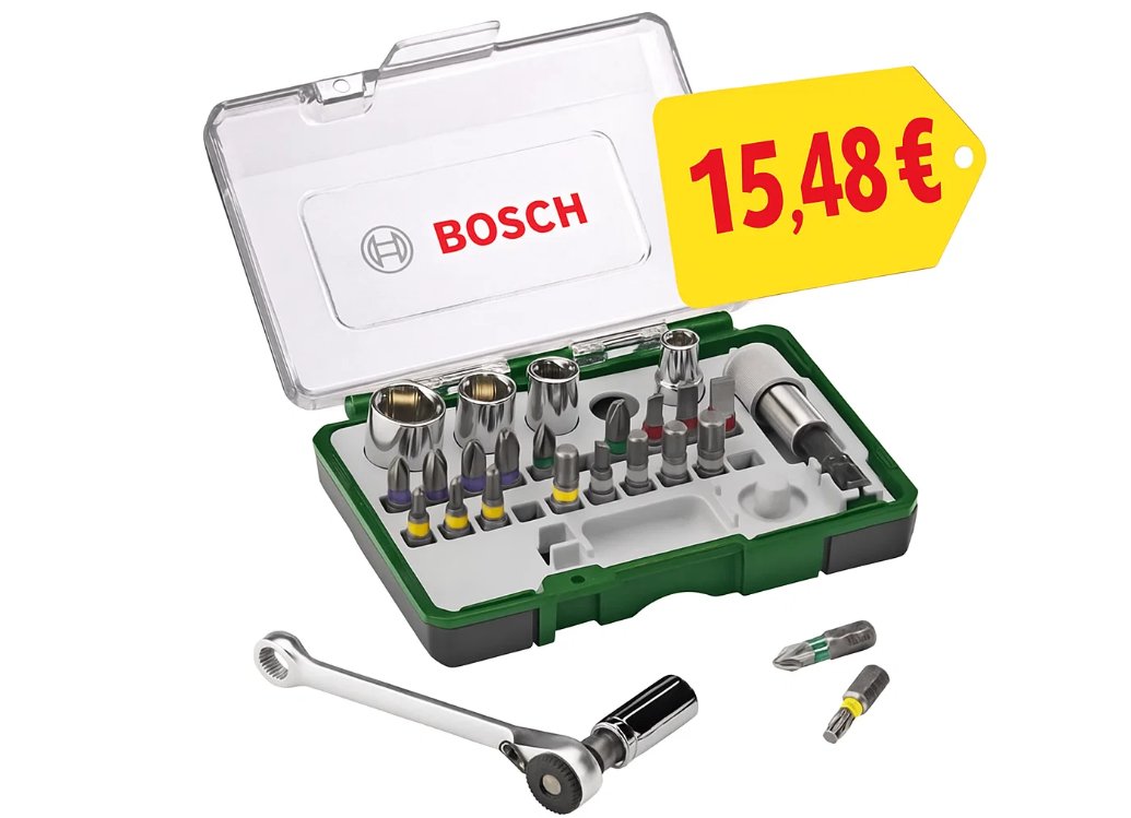 Bosch: Ratschen-Set zum Bestpreis von 15,48 Euro