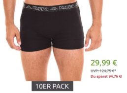 Kappa: Boxershorts im Zehnerpack für 29,99 Euro frei Haus