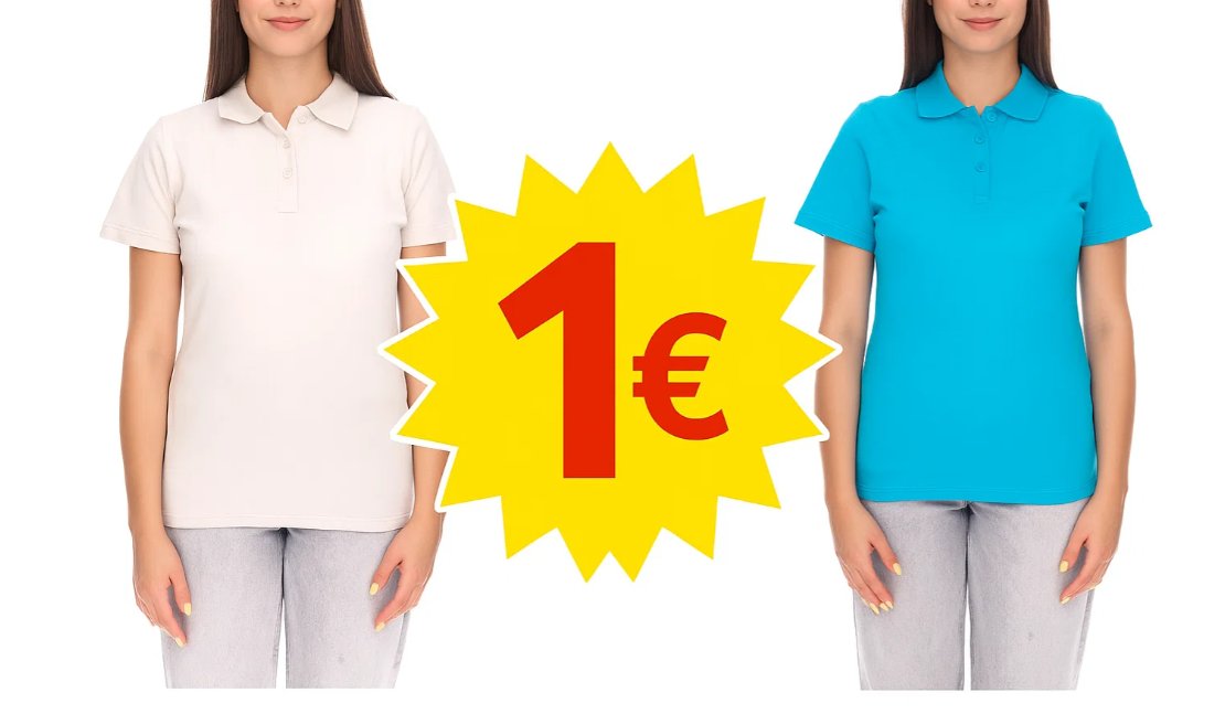Knaller: Damen-Poloshirts für 1 Euro bei Outlet46