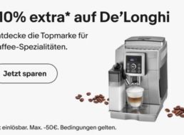 De’Longhi: B-Ware mit nochmals 10 Prozent Rabatt