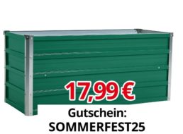Ebay: Metall-Hochbeet für 17,99 Euro frei Haus