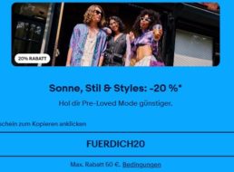 Ebay: Mode-Gutschein über 20 Prozent