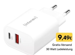Ebay: Intenso-Ladegerät mit 30 Watt für 9,49 Euro frei Haus